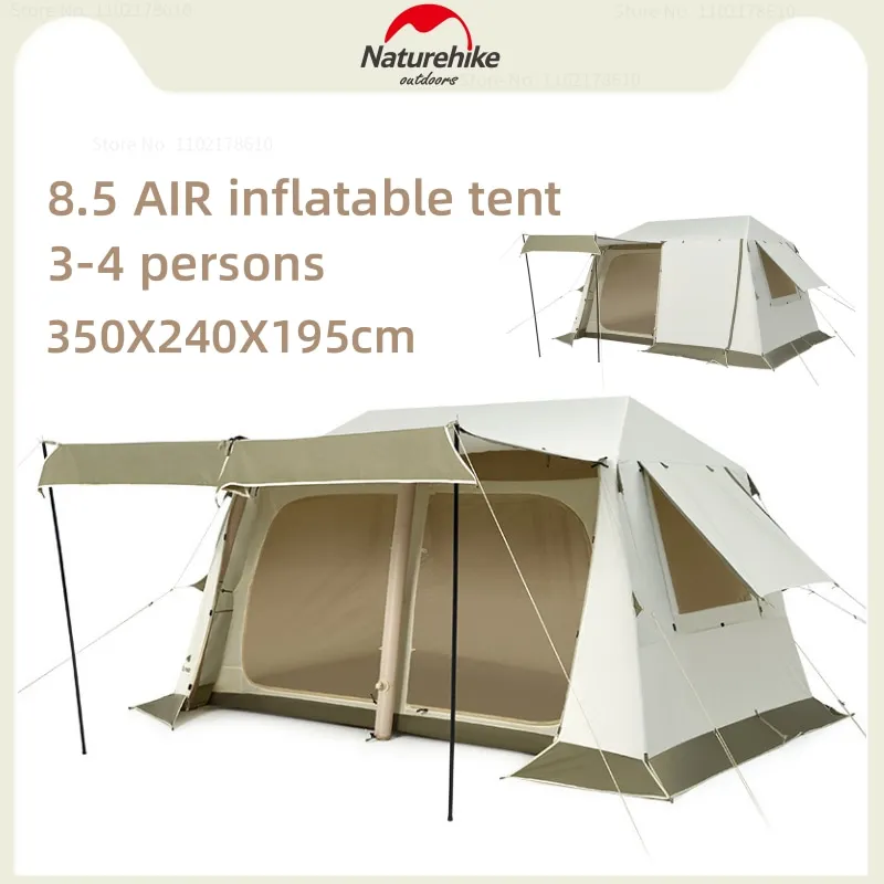 

Naturehike 3 4 People Air Inflatable Tent Waterproof Camping Tent Travel Portable Rainproof Sunproof Tent Outdoor Awning Tents