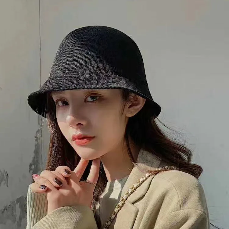 

Korean Fashion Versatile Tide Simple Bucket Basin Hat Women's Net Red Spring Summer Breathable Fisherman Hat