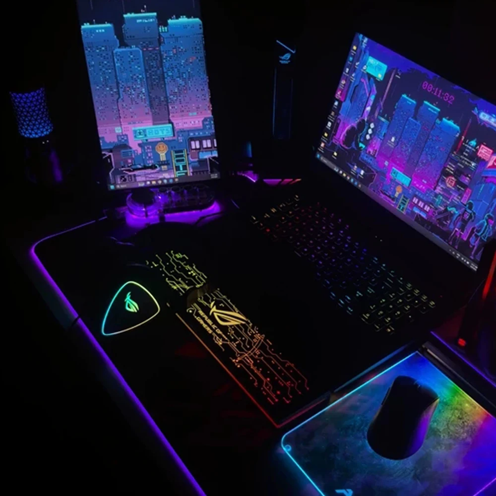 Подставка под запястье с акриловой RGB-клавиатурой 60 87 104 K95