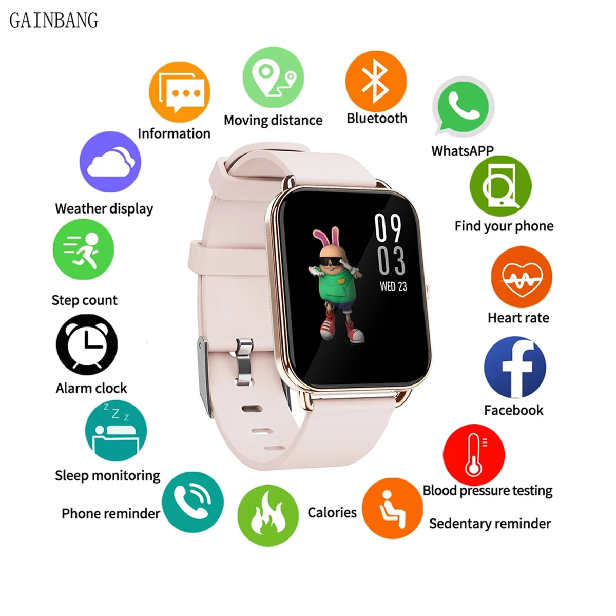 

G16 Smart Watch Women Full Touch Screen Clock Body Temperature Tracker Men Fitness Heart Rate Sports Smartwatch For IOS Android