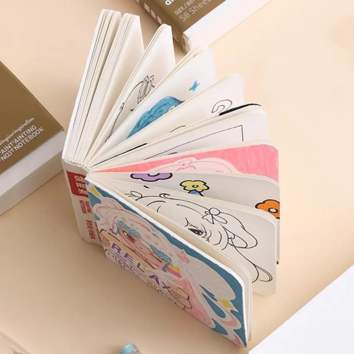 Languo альбом для рисования утолщенная передняя пустая бумага упражнений аниме