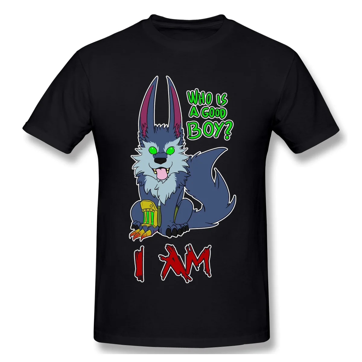 

Chibi Warwick black T Shirt League of Legends homme T-Shirt Tees Pure Short Sleeve