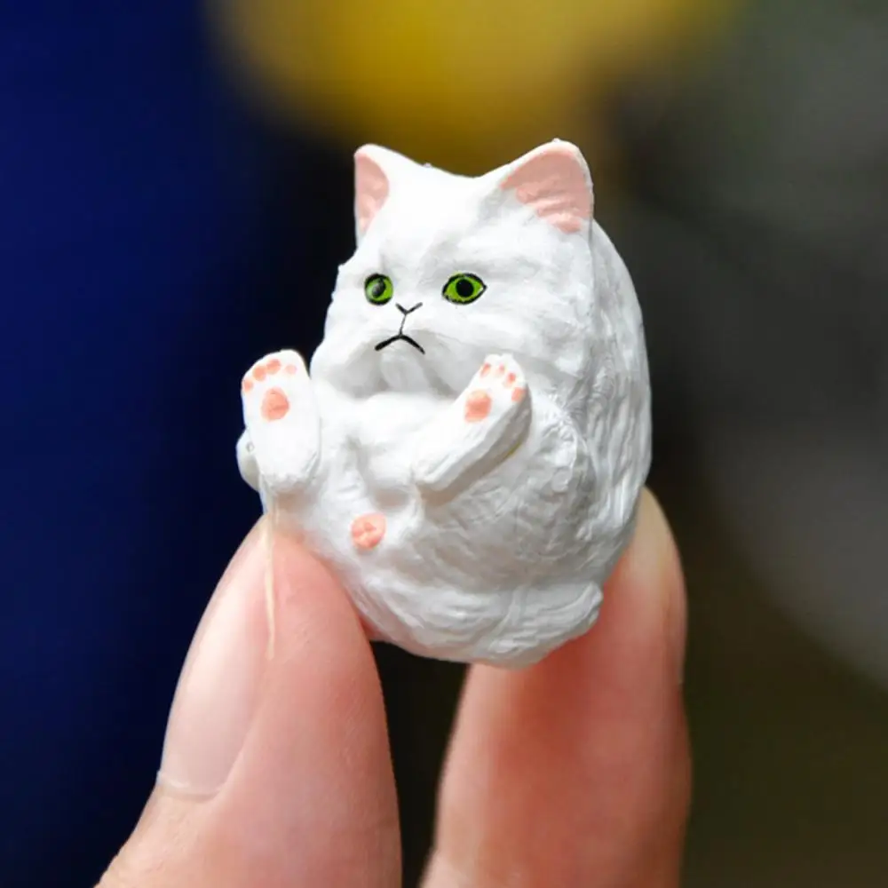 

Dropshipping !8Pcs Animal Cat Figure Fresh Car Decor Landscape Gardening Table Ornament Doll