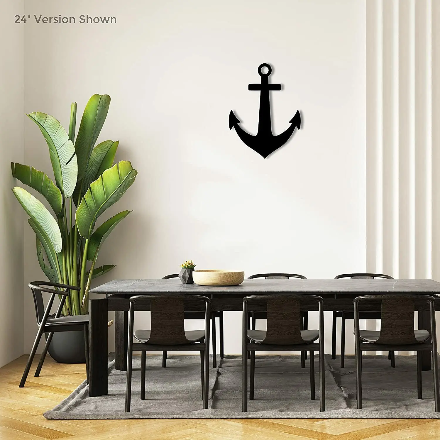 

Iconic Boat Anchor Symbol - Beautiful Home Decor Accent Metal Art Wall Sign New