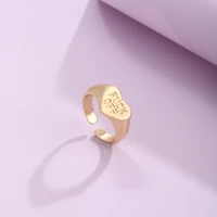2021 new fashion small daisy tulip summer sweet flower ring adjustable personality ring party jewelry exquisite gifts wholesale