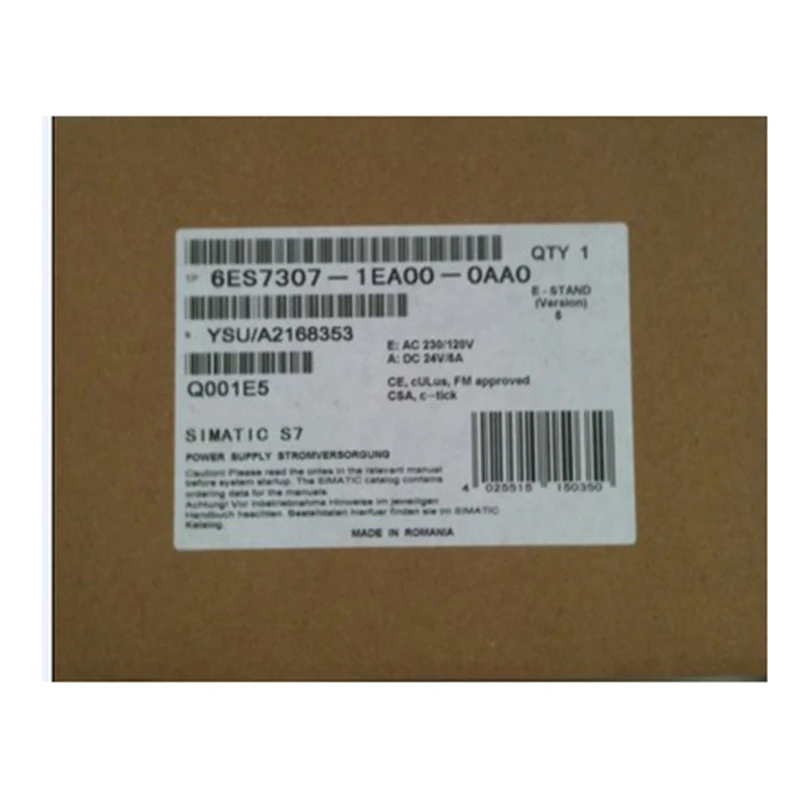 

100%NEW ORIGINAL 1 Year Warranty 6ES7307-1EA00-0AA0