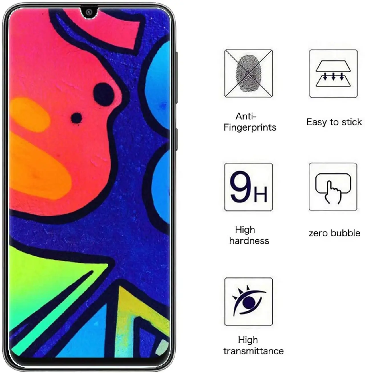 Закаленное стекло для Samsung Galaxy F12 F22 F42 F52 M10 M20 M30 M11 M31 M02 M22 M52 M13 M23 M33 4G