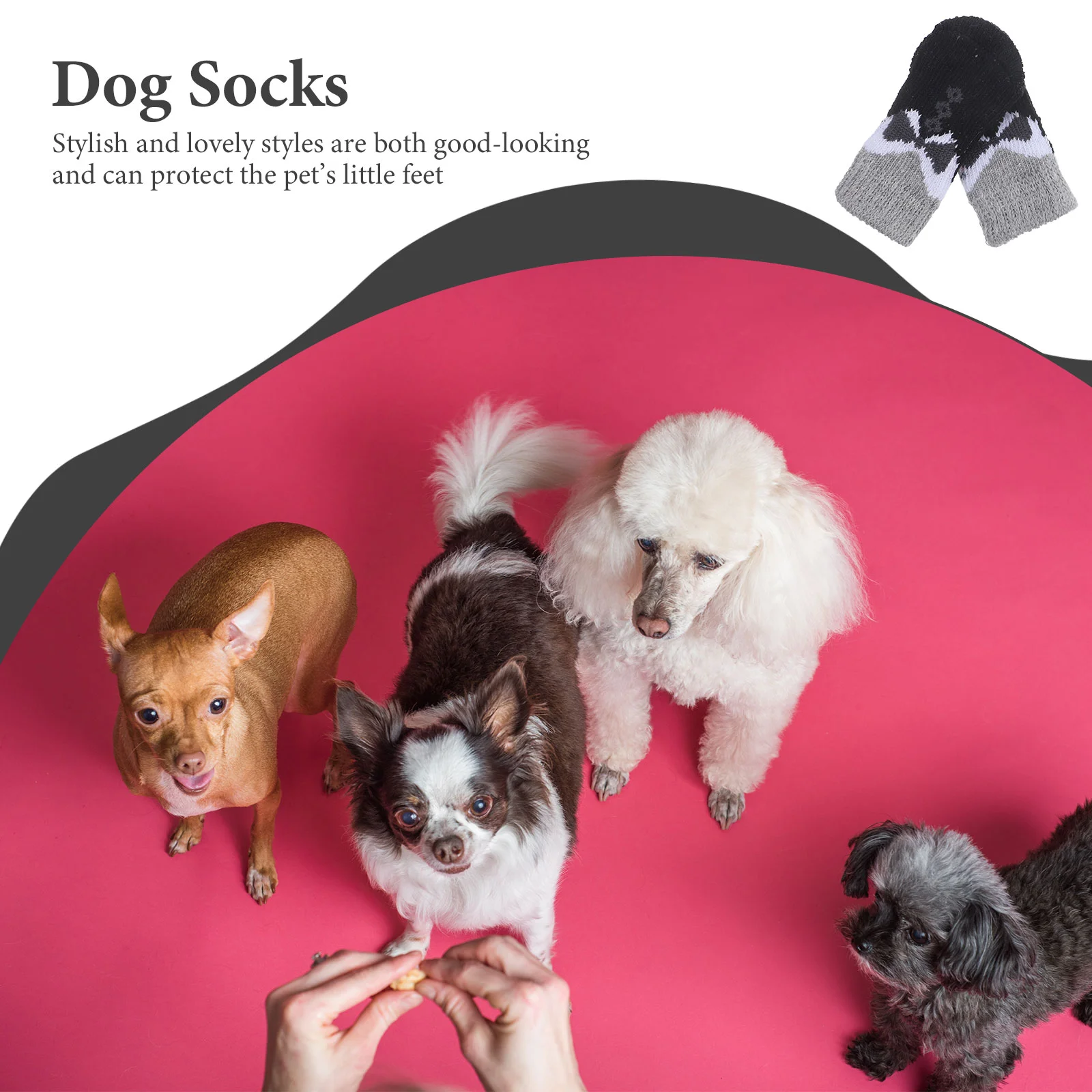 

8 Pcs Pet Socks Foot Cat Stockings Pets Warm Paw Protectors Knit Dog Footwear Cats Anti-slip Shoes Non-slip