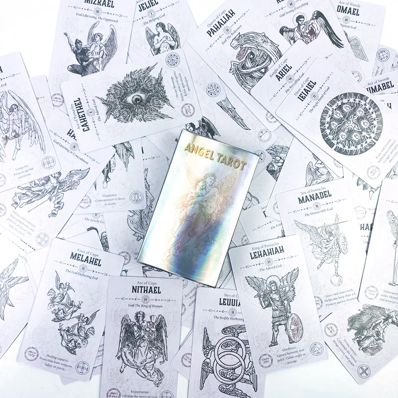 

Angel Tarot Cards Deck Prophecy Divination Deck Family Party Board Game Fortune Telling Game Beginners Cards Tarot Deck Cards