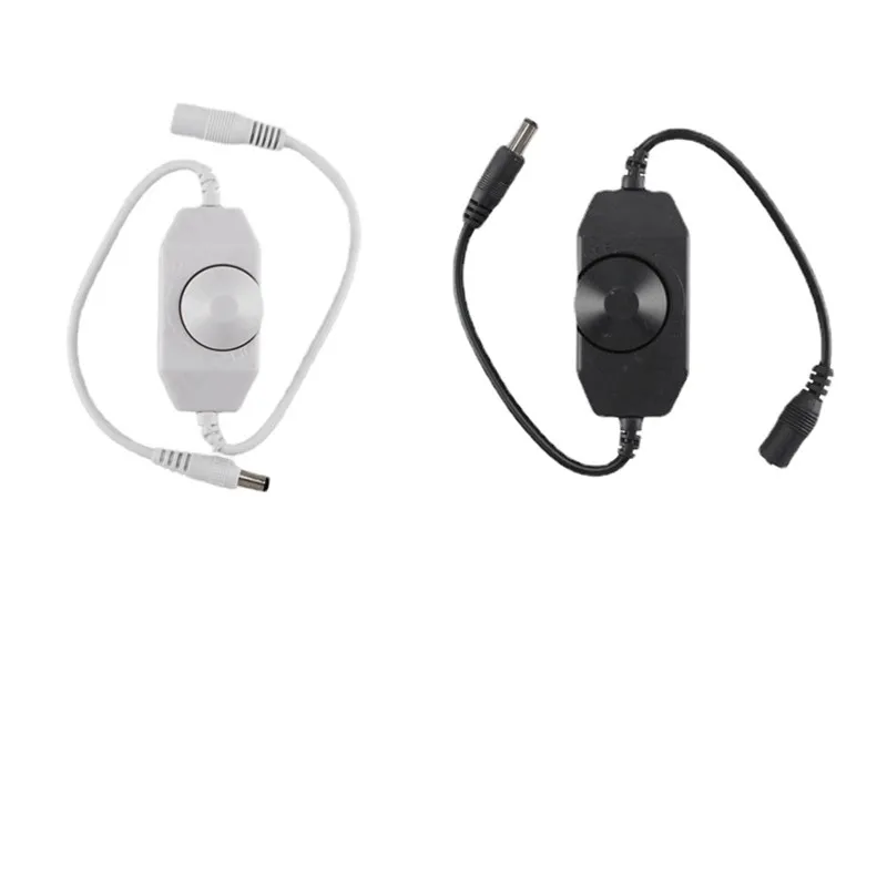 

Ручной регулятор яркости для светодиодных лент, 6 А, черный/белый стильный контроллер освещения, 12 В постоянного тока, для одноцветных Led лам...