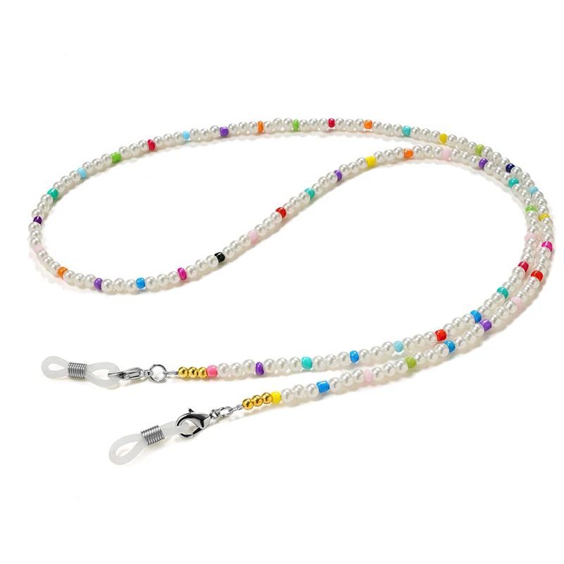 

1PC Fashion Charm Mask Glasses Chain Colored Beaded Eyeglass Lanyard Anti Slip Sunglasses Strap Spectacles Cord Accessories