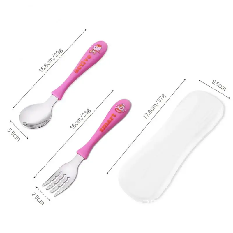 Набор посуды детский из нержавеющей стали портативный набор ложки и вилки с