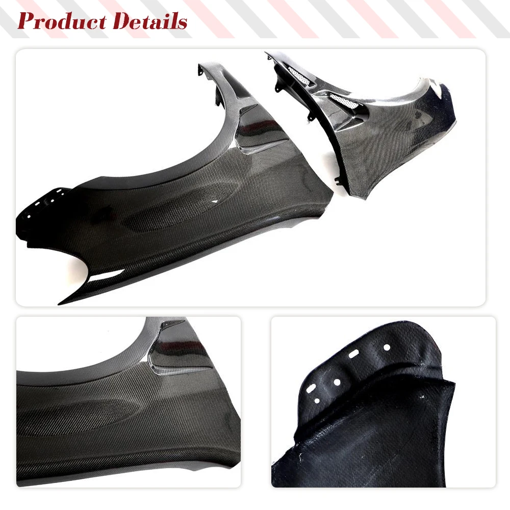 Передние боковые крылья из углеродного волокна автомобиля расширители для Volkswagen