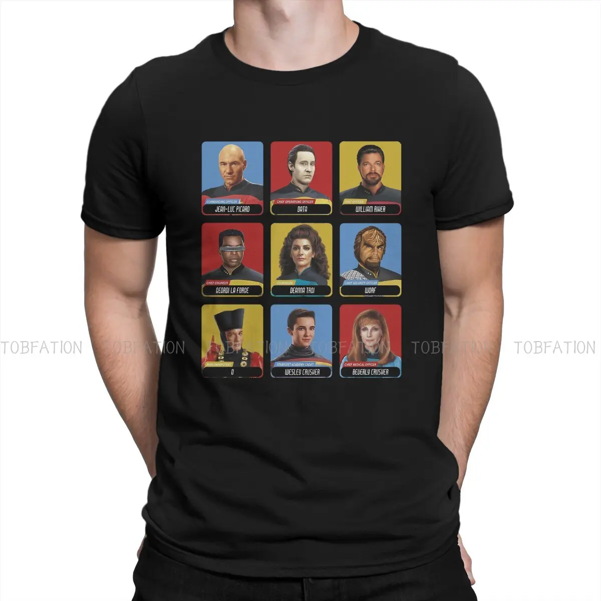 

Stars Treke Science TV Men's TShirt Next Generation Portrait Panel Fashion T Shirt Original Sweatshirts New Trend