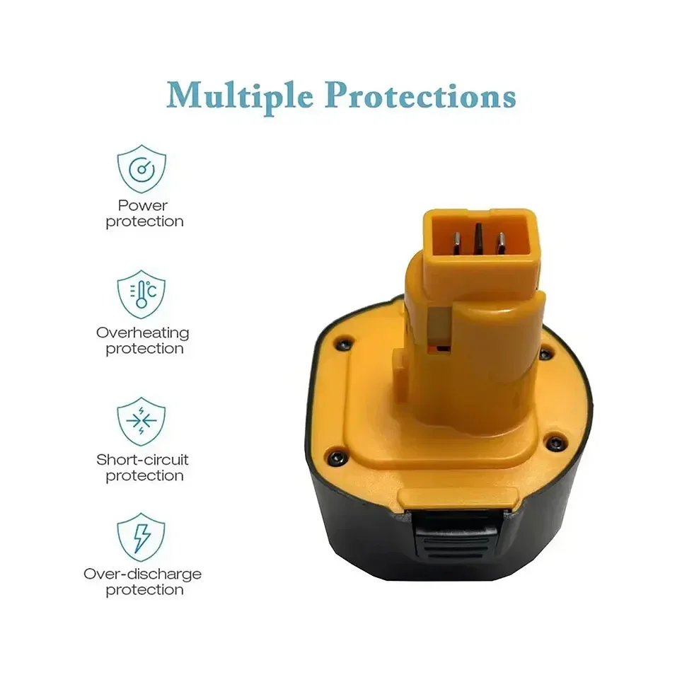 Никель-металлогидридный аккумулятор Dewalt 9 6 в 4 8/6 8/4800 Ач DE9061 DE9062 DW9060 DW9061 DW9062 EZWA DE9036