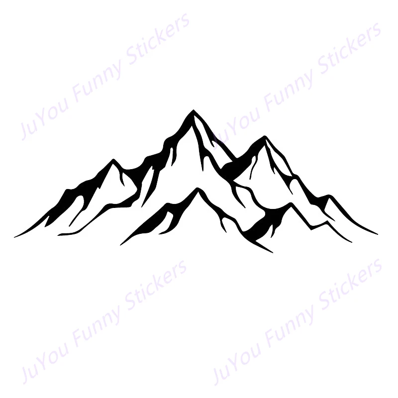 

JuYou Funny Stickers Exterior Accessories Adventurer's Favorite Powerful Mountain Pattern Decal Car Motorcycle Sticker