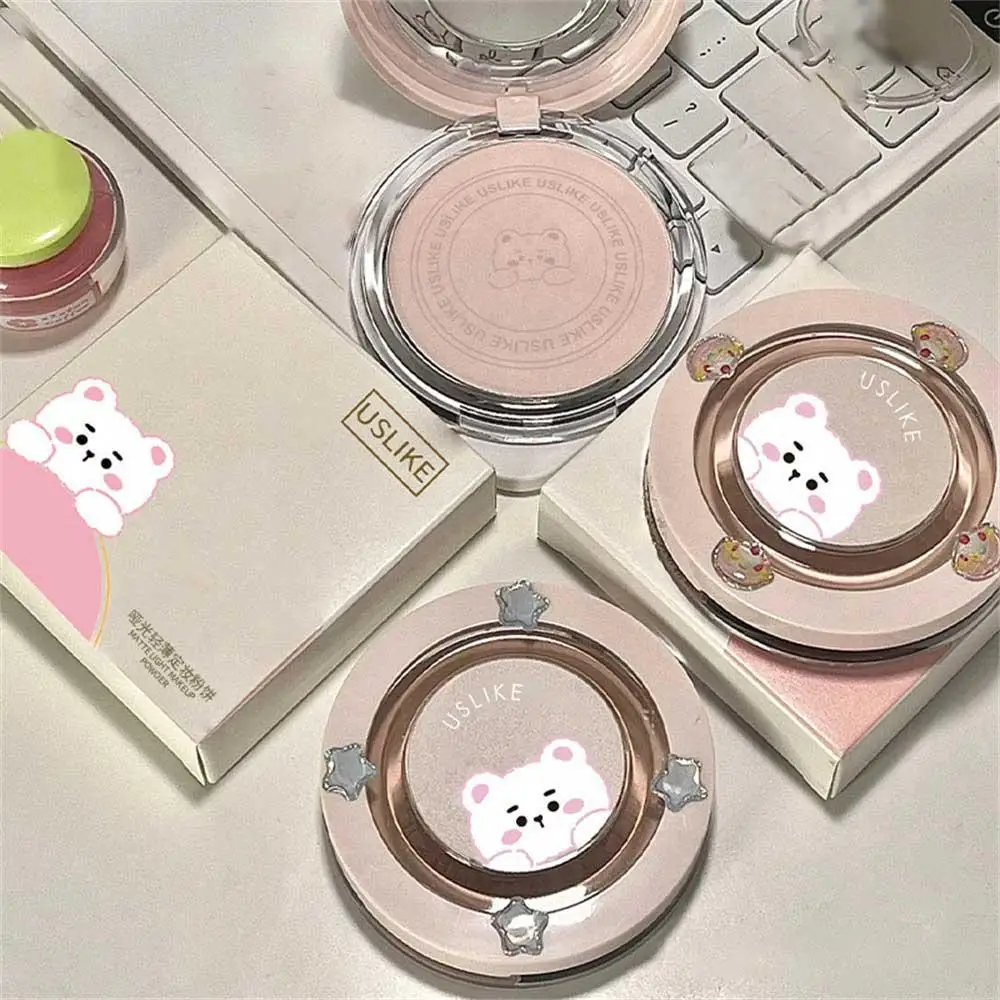 

Face Powder Makeup Pressed Powder Foundation Full Coverage Natural Compact Face Powder Oil Control Makeup Translucent Brighten