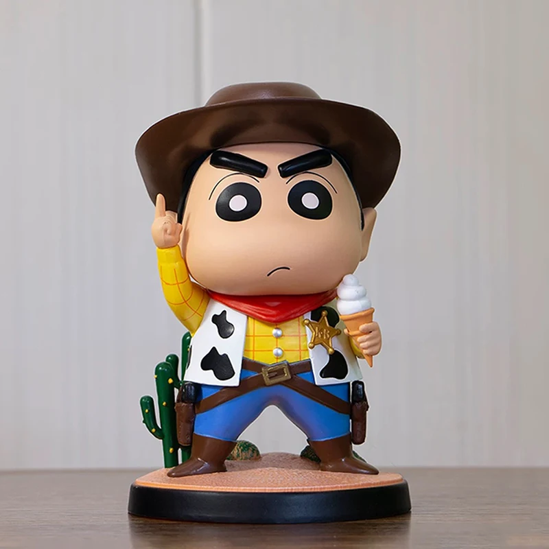 12 см аниме карандаш Шин-тян фигурки GK Shinnosuke Nohara героев космонавт ковбойский член