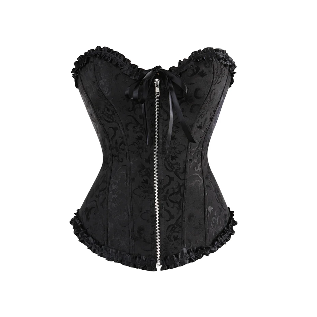 

Zipper Kорсет Woman Shirt Corset Sexy See Through Transparent Mesh Erotic Corset Lingerie Corgested Bustiers Top Body Shapewear