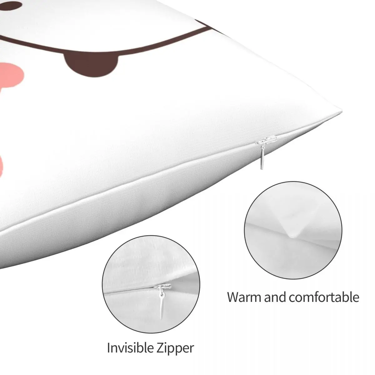 Обнимающая любовь панда медведь квадратная подушка чехол наволочка