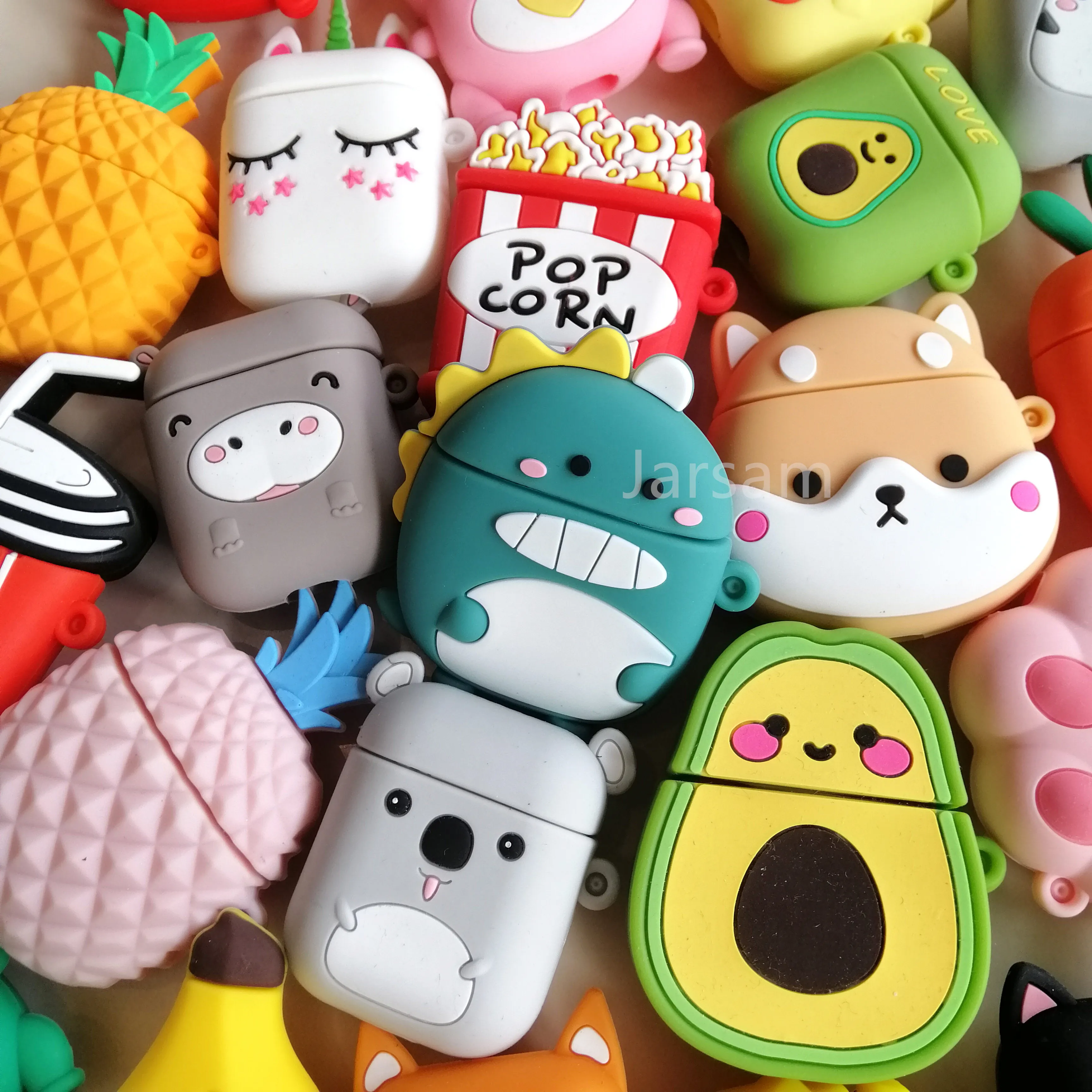

3D Earphone Case For Airpods 1 2 Case Silicone Cute Dog Hearphone Cover for Air Pods Case Charging BOX Accessorie