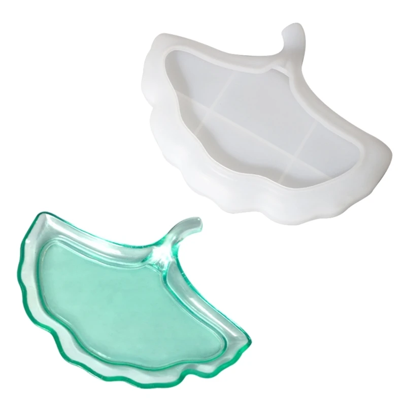 

Форма для подставок, силиконовая форма для подноса Ginkgo/лист, форма для эпоксидной смолы, лоток для ювелирных изделий, Прямая поставка