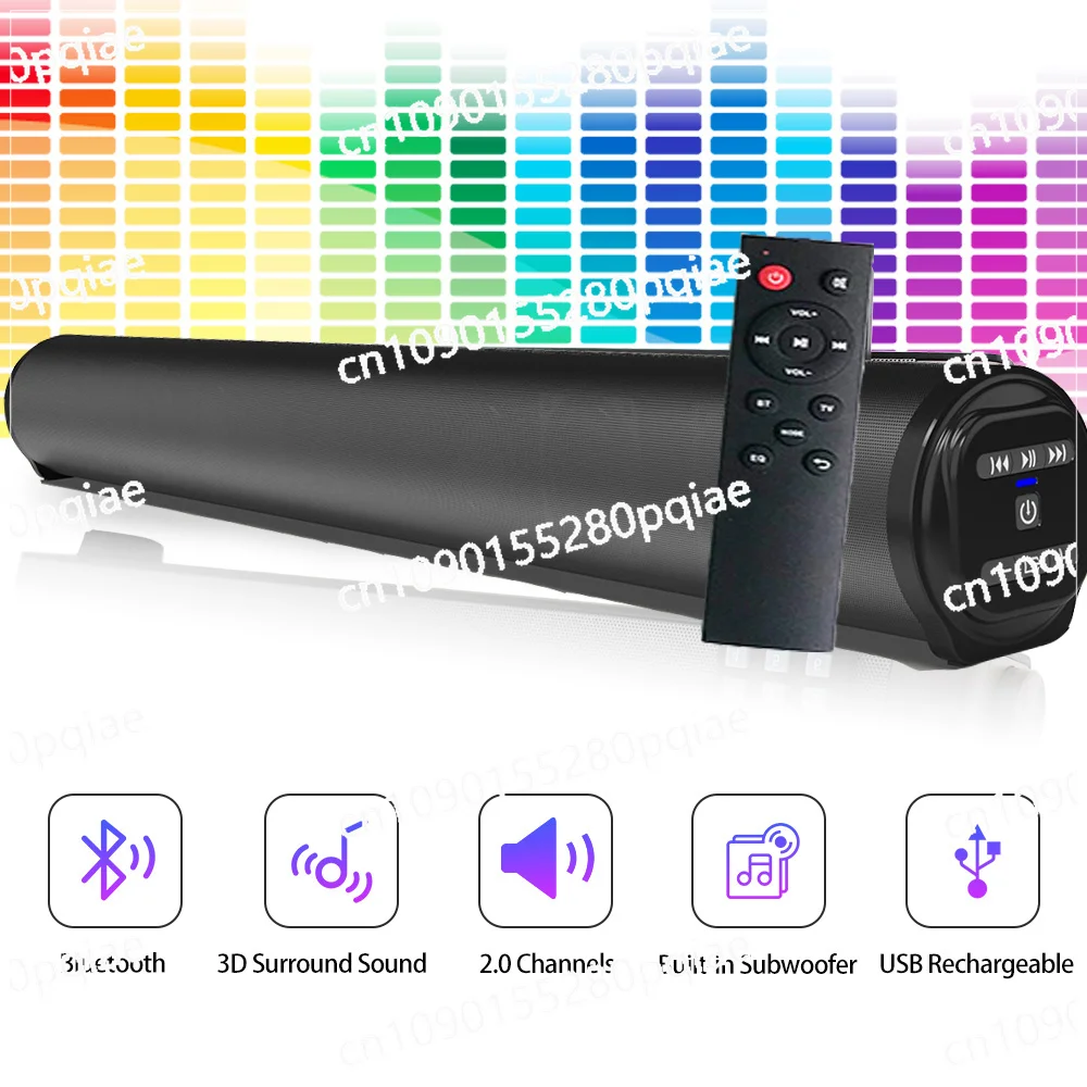 Звуковая панель для телевизора 20 Вт проводная и Беспроводная Bluetooth-совместимая