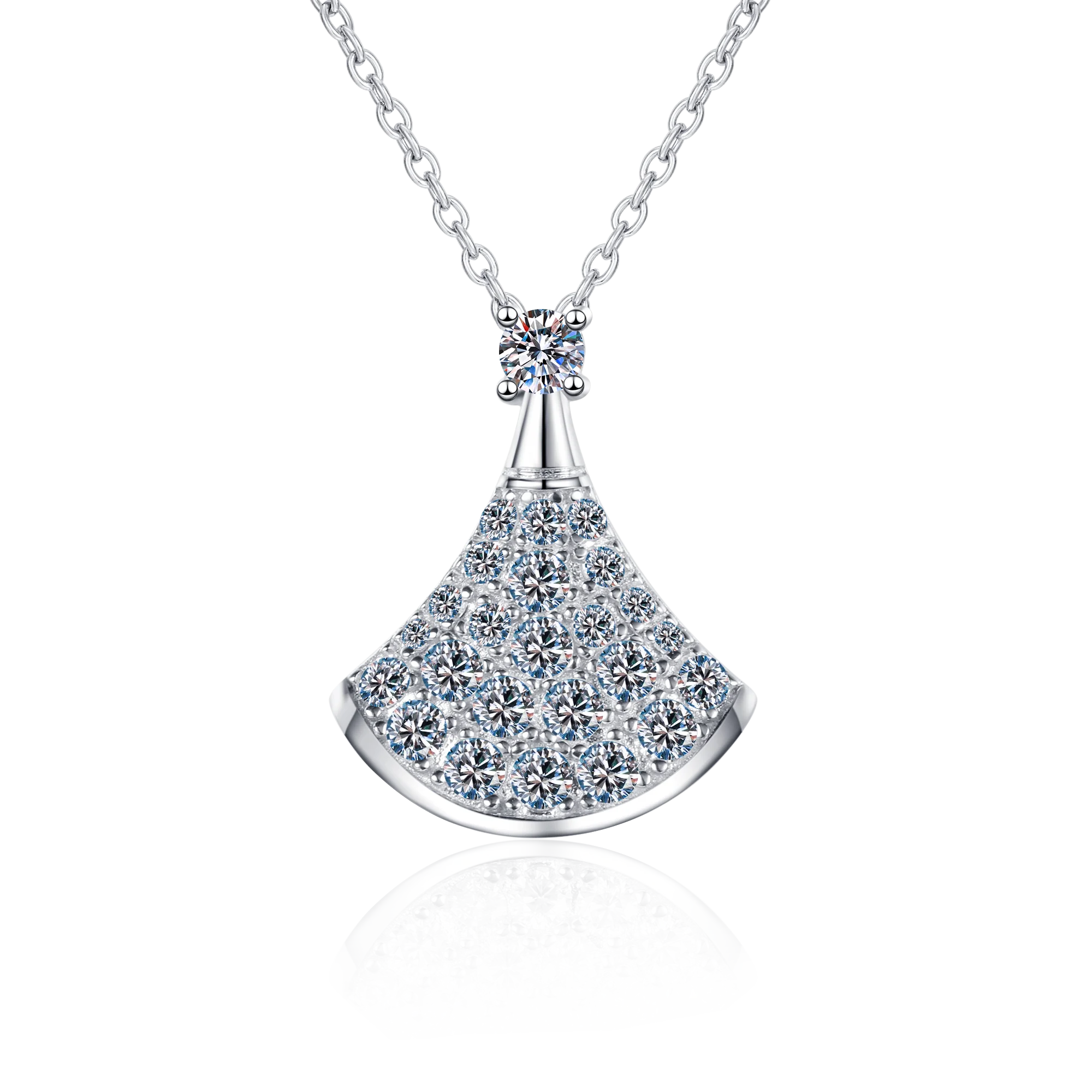 

Aisne Real VVS1 D Color 0.62ct Moissanite Pendant Necklace For Women 100% 925 Sterling Silver Wedding Party Bridal Fine Jewelry