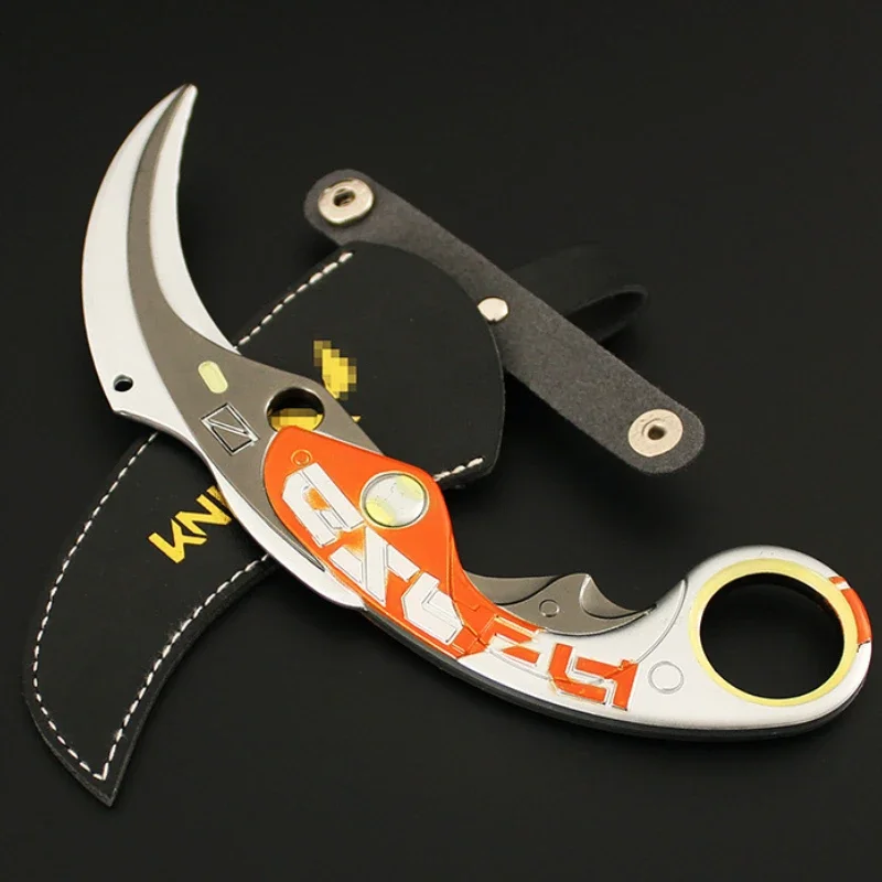 17 см Valorant Weapon Karambit Velocity Claw Knife Melee Металлическая модель оружия Игровая периферия