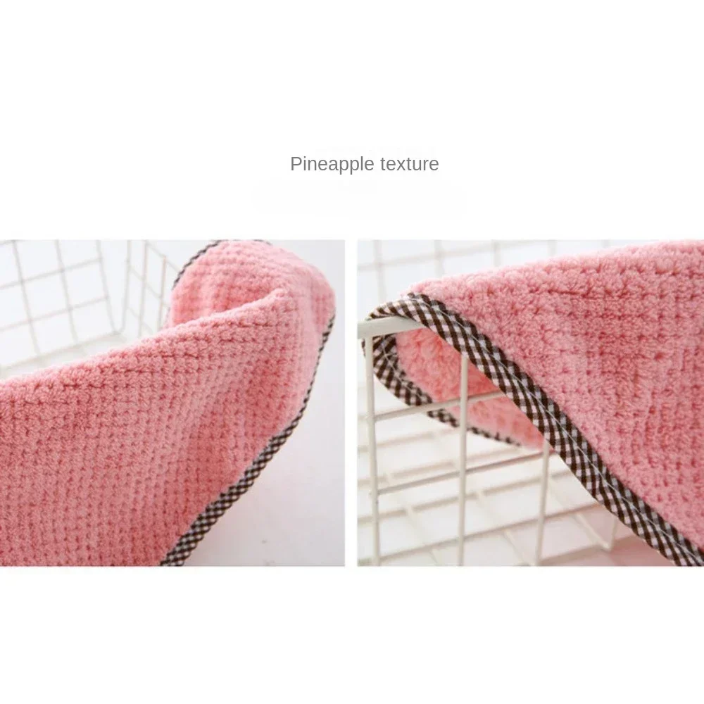 Nowa wisząca ściereczka do mycia naczyń z polaru koralowego chłonny ręcznik kuchenny i gospodarstwa domowego szorowarka czyszczenia rąk