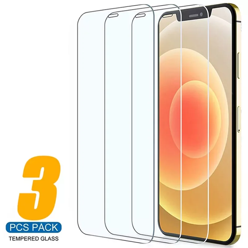 

3PCS Tempered Glass For iPhone 13 12 11 Pro Max 13 12 Mini Screen Protector For iPhone XR XS Max X SE 2020 7 8 6S Plus