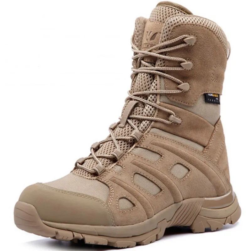 Boots Hiking Shoes Outdoor Tactical Shoes High-top Unisex Anti-puncture Anti-collision Anti-skid Wear-resistant for All Seasons