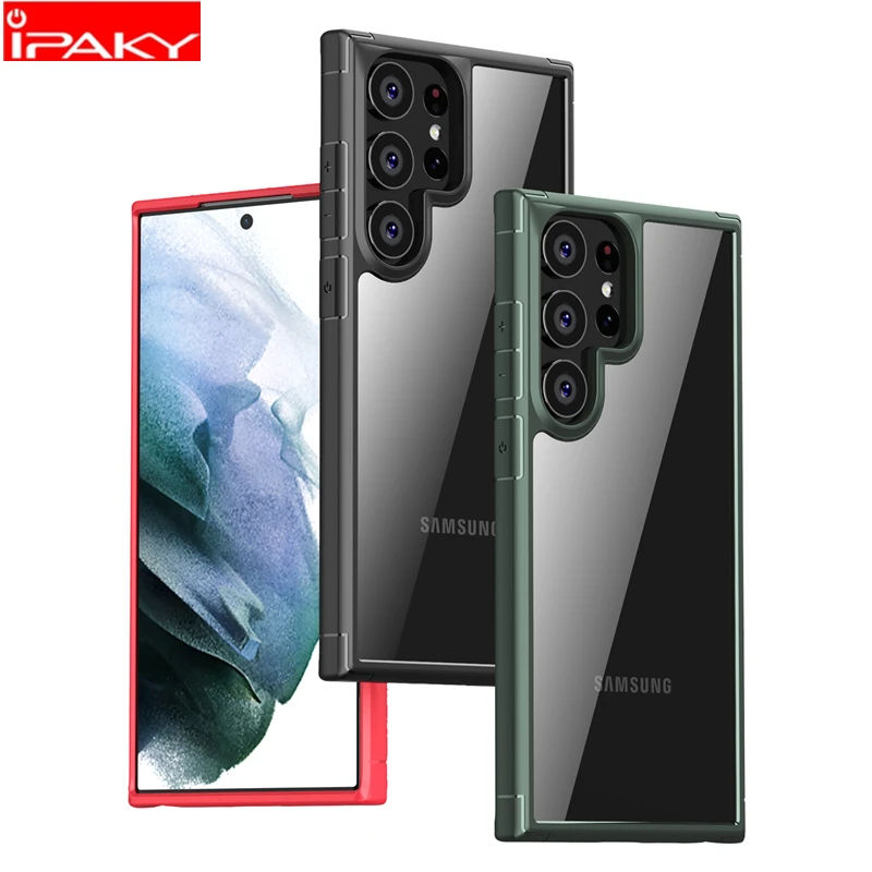 

Чехол для Samsung S23 S22 iPaky S23 S22 Plus PC TPU гибридные подушки безопасности противоударный армированный чехол для Samsung Galaxy S23 S22 Ультра чехол