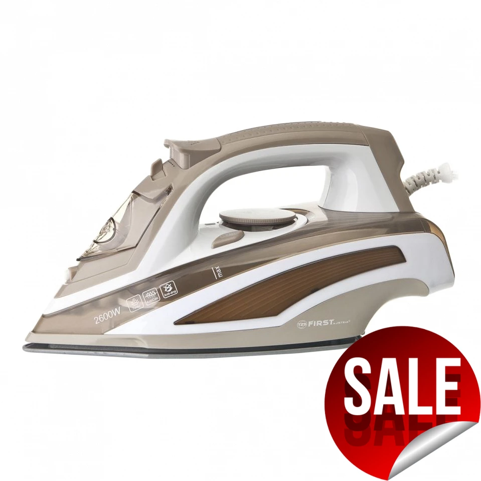 Утюг FIRST FA 5628 8 Brown (мощность Вт 2300 отпаривание система защиты от накипи