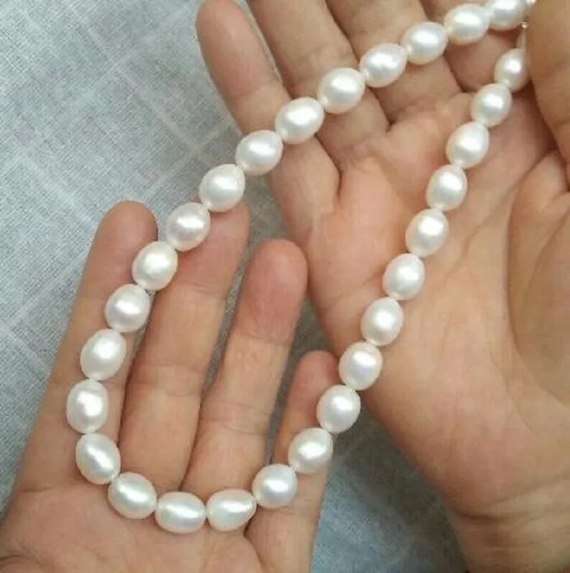 

Stunning 12-14mm 19" AAAA South Sea Natural White Pearl Necklace 14k Gold Clasp