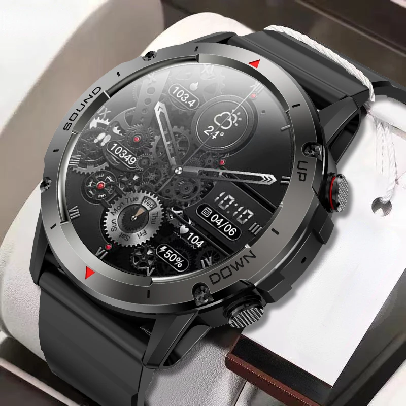

2023 New 454*454 Screen Smart Watch Always Display The Time Bluetooth Call Local Music Smartwatch For Mens Android TWS Earphones