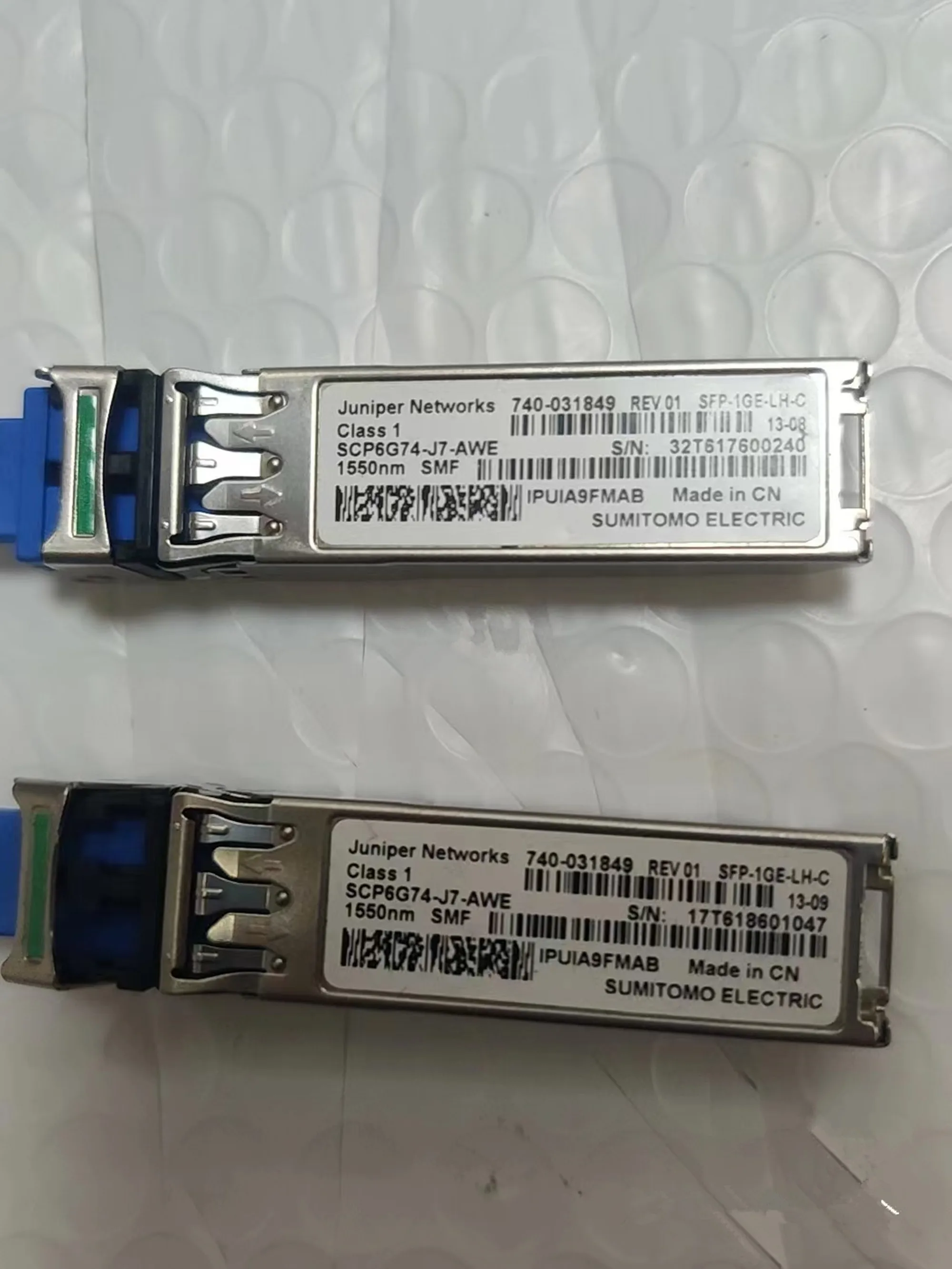 Juniper 1550NM 1.25G Transceiver SFP-1GE-LH 740-031849 GE-LH 70KM 1550NM Module 1G SFP Fiber optical SCP6G74-J7-AWE