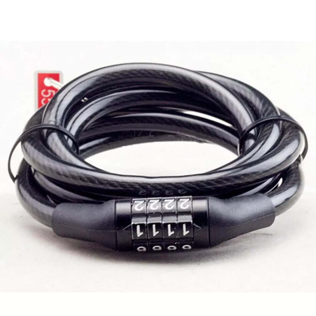 

Bicycle Lock Code Key Locks Bike Cycling Password Combination Security Steel Wire Locks Bicycle Accessories