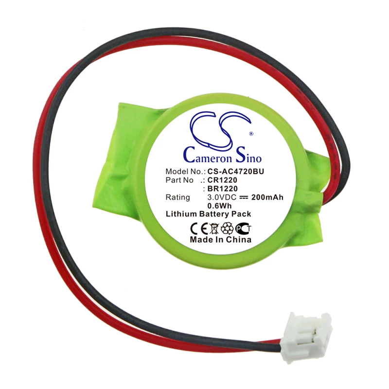 

CMOS / BackUp LithiumBattery For Acer BR1220 CR1220 Aspire 4720 Aspire 4720z Volts 3.0 Capacity 200mAh