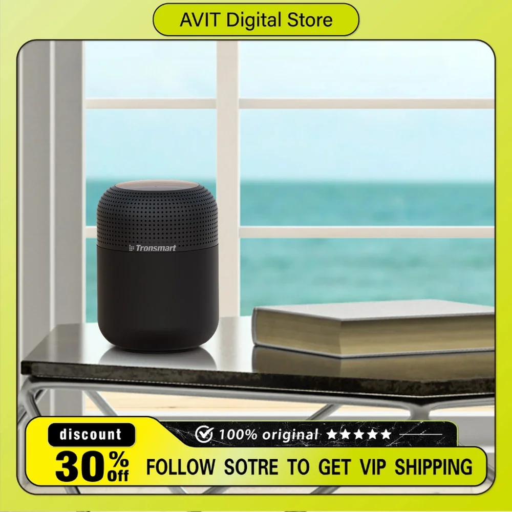 Tronsmart T6 Max Bluetooth-динамик с тяжелыми басами 3D объемный звуковой эффект сабвуфер IPX5