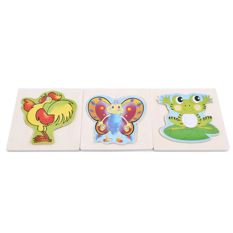 

Creative Hot Growth Happy Puzzle Butterfly Jigsaw Puzzle Kids 3D Frog Puzzle Toy Animal Multilayer Children Toys Early Education
