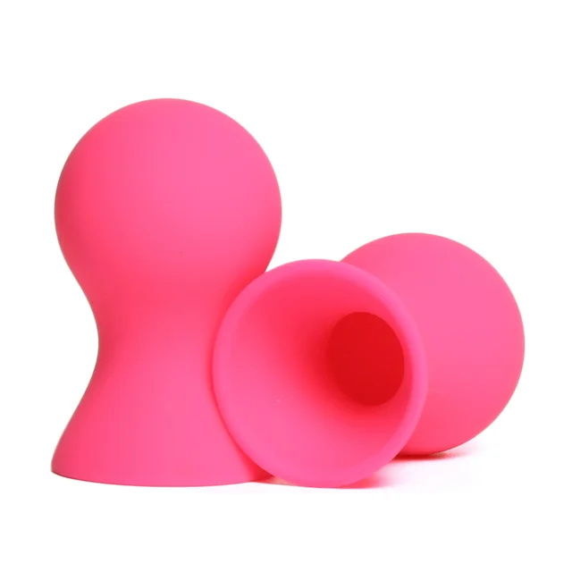 A Pair Silicone Nipple Sucker Clamps Vacuum Pumps Women Sex Toys Adult Bdsm Bondage Breast Enlarger Massager Exotic Accessories 5