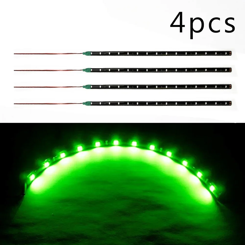 4 шт. зеленая мотоциклетная фотолента 12 В 30 см