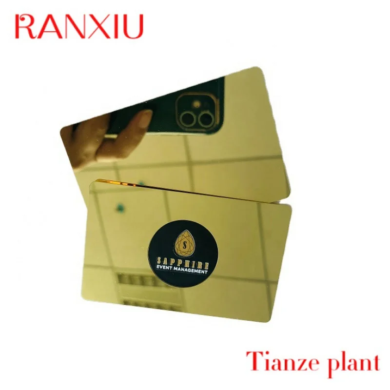 Протокол 14443 а RFID-металлический зеркальный Золотой N 215 карта