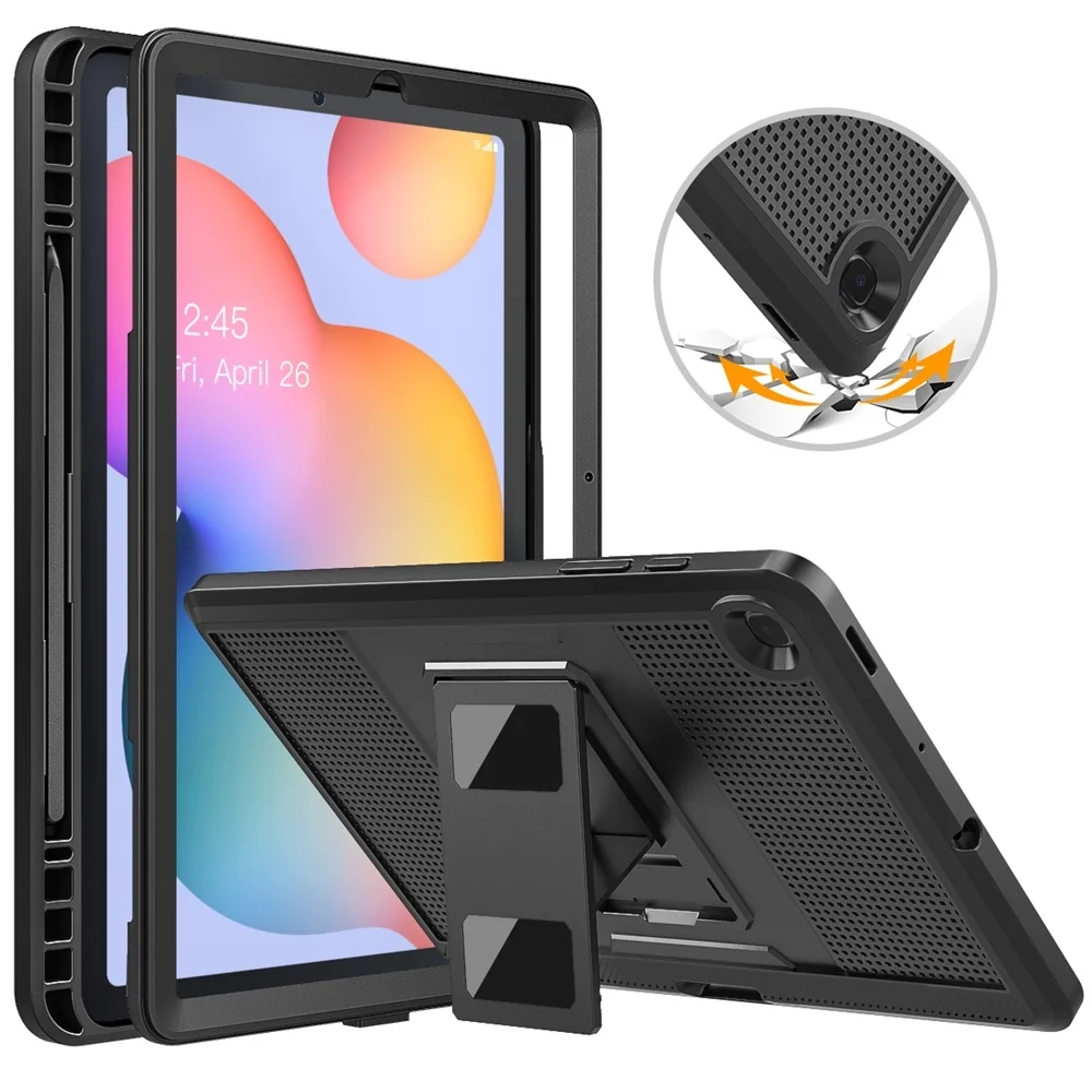 

Чехол для Samsung Galaxy Tab S6 Lite 10,4 дюйма 2020,[Heavy Duty], противоударный полноразмерный Прочный Гибридный чехол с защитой для экрана и Pecil
