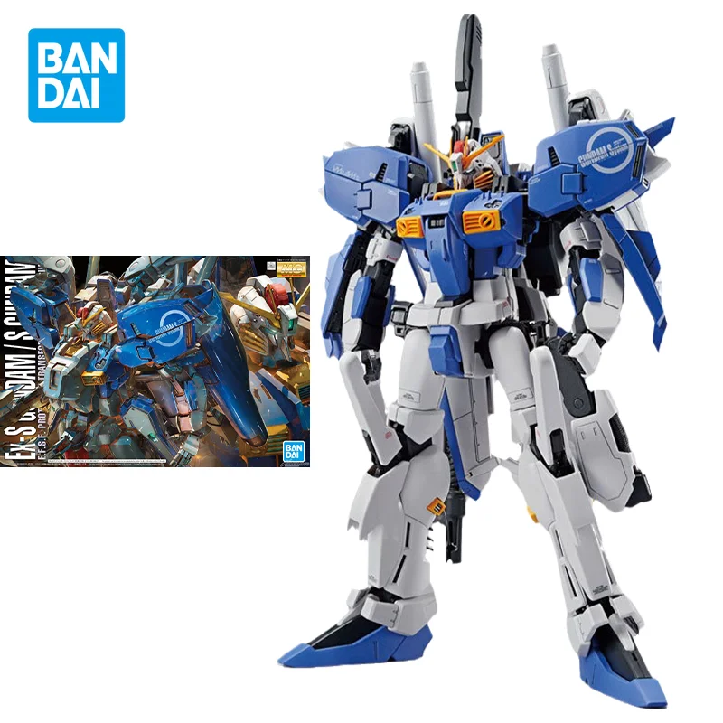 

Bandai оригинальный набор модели Gundam, аниме фигурка MG 1/100 MSA-0011 EXS 1,5, фигурки героев, коллекционные игрушки, подарки для детей