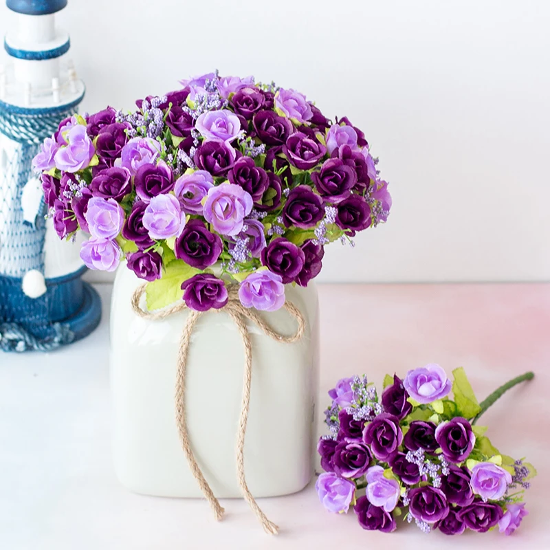 Удобные искусственные цветы Bequem Kembaliliche Blumen Bouquet Decoration Поддельные подарки 7 ветвей