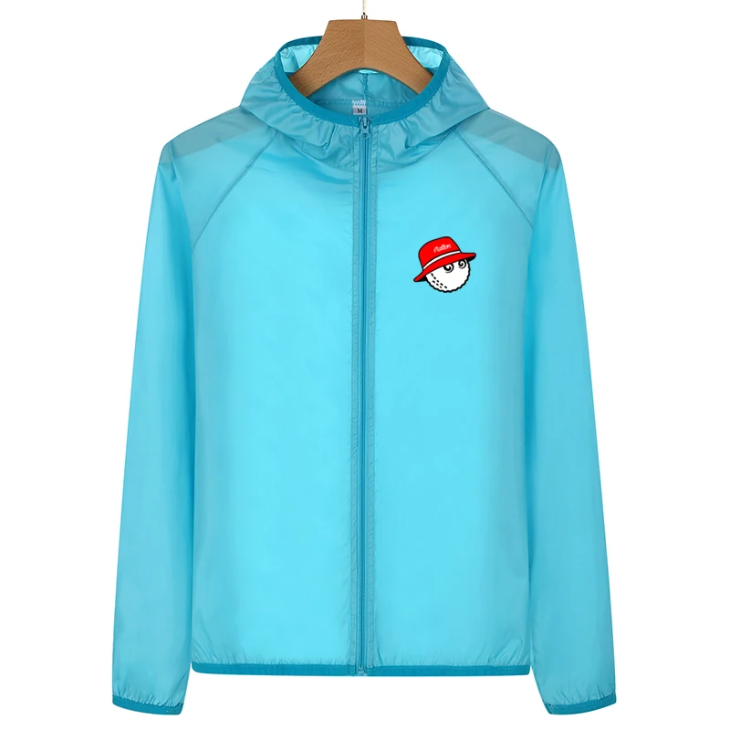 Malbon Embroidery Logo Men Women Golf Jacket Quick Dry Skin Sunscreen UV Thin Army Outwear Ultra-Light Windbreake Windproof Coat