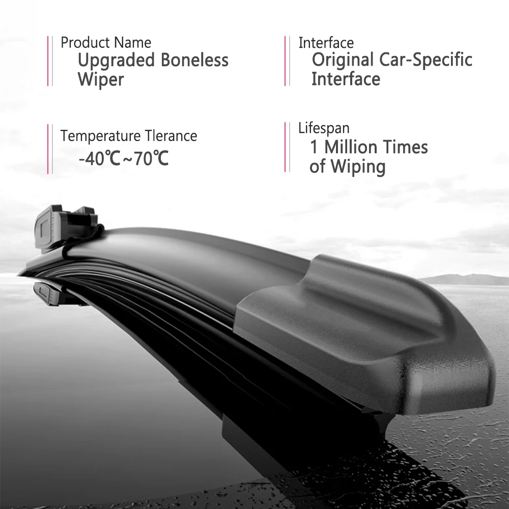 Для Mazda Mazda3 BMBNBY 2014-2018 щетки стеклоочистителя 2 шт. - сменные безрамные OEM дворники - всепогодные (art.: 3920cd2f6c028) - 3920cd2f6c028