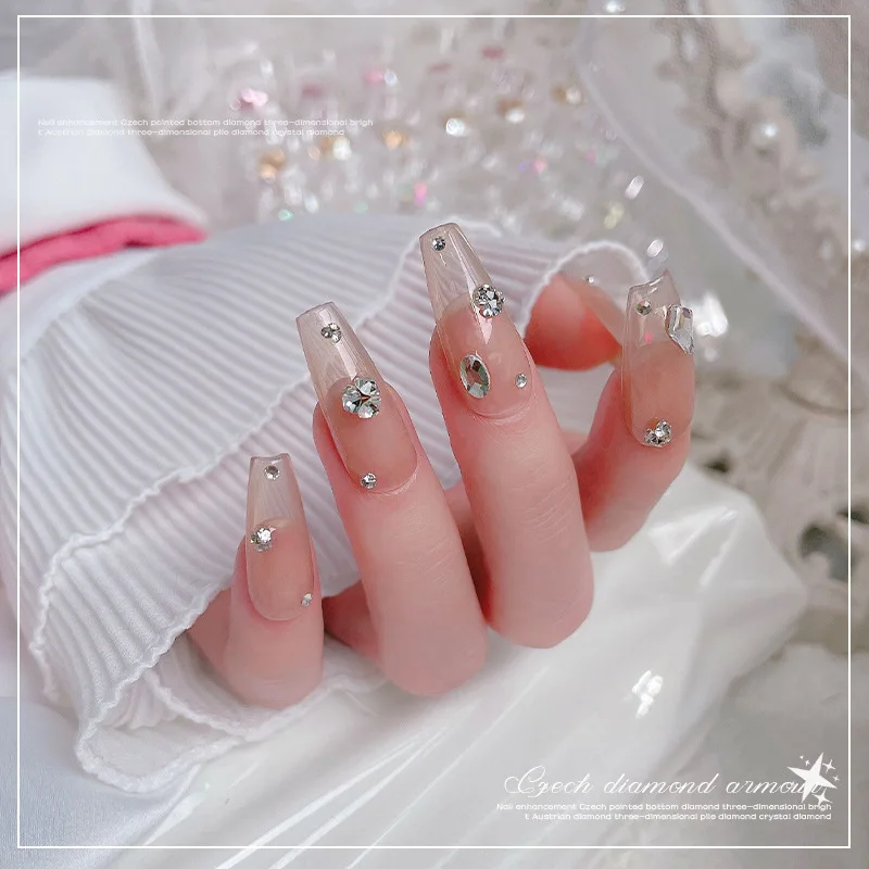 1440 шт. блестящие стеклянные бриллианты